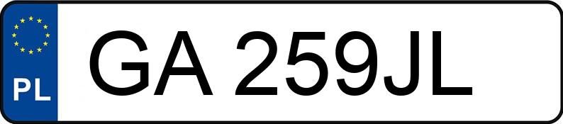 Numer rejestracyjny GA 259JL posiada MERCEDES-BENZ E 250 Diesel 124 E 250D - GA259JL