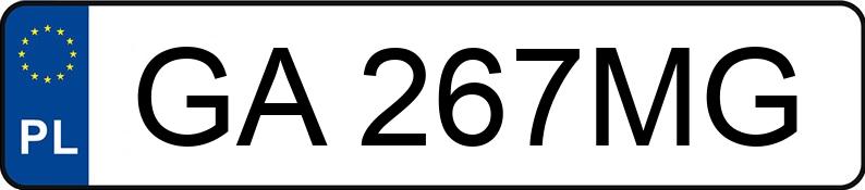 Numer rejestracyjny GA 267MG posiada FORD Kuga 2.0 TDCi MR`17 E6 Vignale Powershift - GA267MG