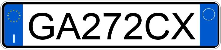 Numer rejestracyjny GA272CX posiada VOLKSWAGEN up!