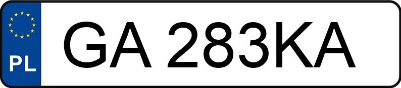 Numer rejestracyjny GA 283KA posiada MERCEDES-BENZ SPRINTER - GA283KA