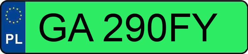 Numer rejestracyjny GA 290FY posiada RENAULT Zoe MR`20 Zen R110 52kWh - GA290FY Numer rejestracyjny GA 290FY posiada RENAULT Zoe MR`20 Zen R110 52kWh - GA290FY