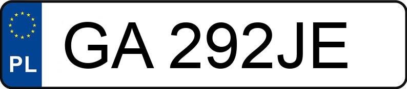 Numer rejestracyjny GA 292JE posiada SEAT IBIZA - GA292JE Numer rejestracyjny GA 292JE posiada SEAT IBIZA - GA292JE