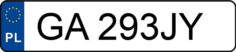 Numer rejestracyjny GA 293JY posiada MAZDA TRIBUTE - GA293JY Numer rejestracyjny GA 293JY posiada MAZDA TRIBUTE - GA293JY