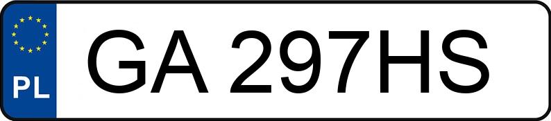 Numer rejestracyjny GA 297HS posiada FIAT PUNTO - GA297HS