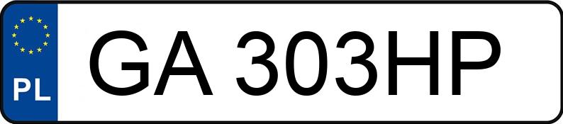 Numer rejestracyjny GA 303HP posiada BMW 520D - GA303HP