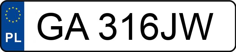 Numer rejestracyjny GA 316JW posiada CITROEN JUMPER - GA316JW Numer rejestracyjny GA 316JW posiada CITROEN JUMPER - GA316JW