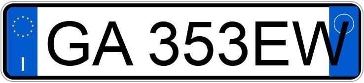 Numer rejestracyjny GA353EW posiada BMW X4