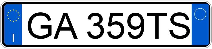 Numer rejestracyjny GA359TS posiada LAMBORGHINI Diablo