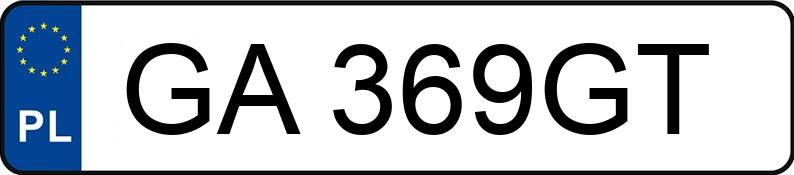 Numer rejestracyjny GA 369GT posiada RENAULT CLIO - GA369GT