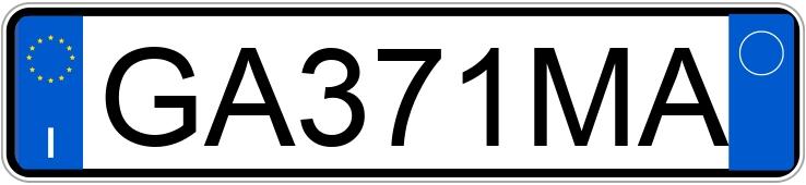 Numer rejestracyjny GA371MA posiada AUDI A3 3a serie Numer rejestracyjny GA371MA posiada AUDI A3 3a serie