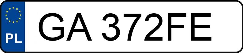 Numer rejestracyjny GA 372FE posiada OPEL ASTRA - GA372FE