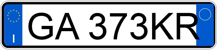 Numer rejestracyjny GA373KR posiada LANCIA Ypsilon 3a serie