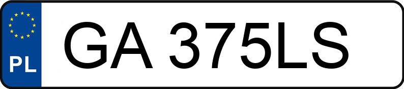 Numer rejestracyjny GA 375LS posiada BMW 118I - GA375LS