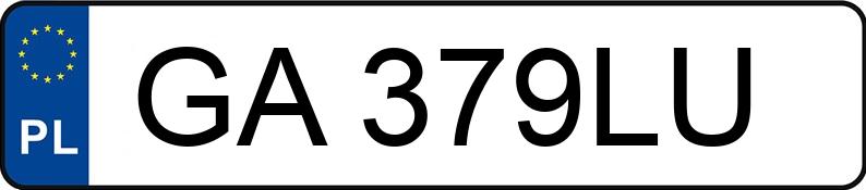 Numer rejestracyjny GA 379LU posiada FORD TRANSIT CONNECT - GA379LU