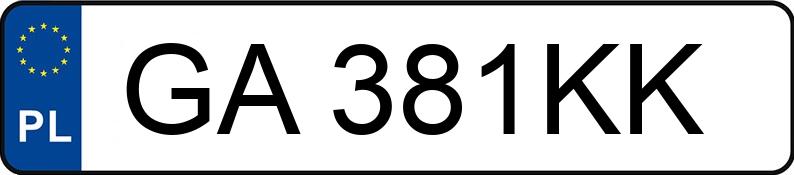 Numer rejestracyjny GA 381KK posiada VOLKSWAGEN GOLF - GA381KK Numer rejestracyjny GA 381KK posiada VOLKSWAGEN GOLF - GA381KK