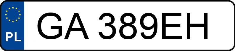 Numer rejestracyjny GA 389EH posiada BMW 320 Diesel MR`04 E3 E90 320 Diesel MR`04 E3 E90 - GA389EH