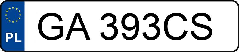 Numer rejestracyjny GA 393CS posiada BMW 520D XDRIVE - GA393CS