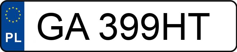 Numer rejestracyjny GA 399HT posiada MAZDA 3 - GA399HT Numer rejestracyjny GA 399HT posiada MAZDA 3 - GA399HT