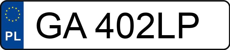 Numer rejestracyjny GA 402LP posiada BMW M 3 3.0 MR`22 E6d/e G80 xDrive Competition Step - GA402LP