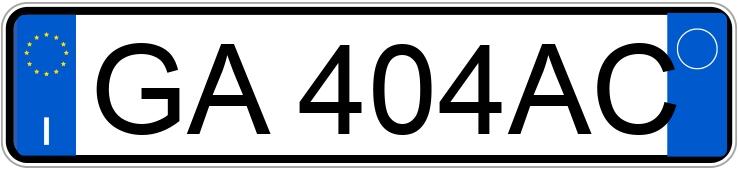 Numer rejestracyjny GA404AC posiada CITROEN C3 3a serie