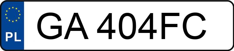 Numer rejestracyjny GA 404FC posiada KIA SPORTAGE - GA404FC Numer rejestracyjny GA 404FC posiada KIA SPORTAGE - GA404FC