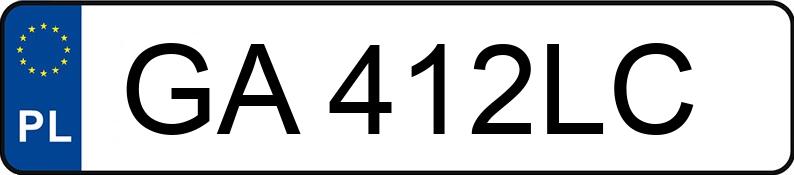 Numer rejestracyjny GA 412LC posiada MAZDA 3 - GA412LC Numer rejestracyjny GA 412LC posiada MAZDA 3 - GA412LC