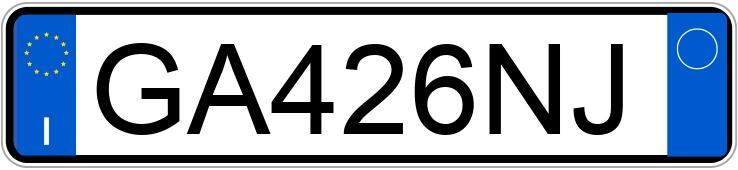 Numer rejestracyjny GA426NJ posiada FIAT 500X