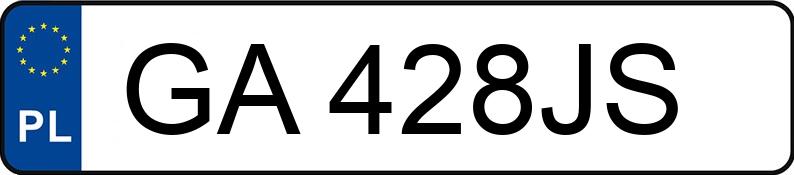 Numer rejestracyjny GA 428JS posiada SKODA OCTAVIA - GA428JS