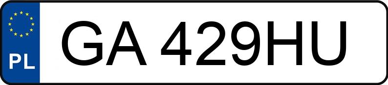 Numer rejestracyjny GA 429HU posiada VOLKSWAGEN TIGUAN - GA429HU