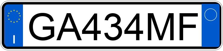 Numer rejestracyjny GA434MF posiada FIAT 500L