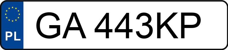 Numer rejestracyjny GA 443KP posiada BMW X5 XDRIVE30D - GA443KP