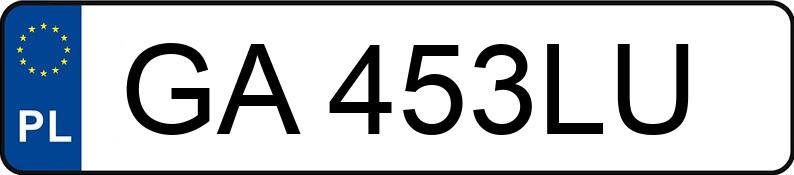 Numer rejestracyjny GA 453LU posiada SKODA KAMIQ - GA453LU