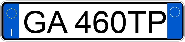 Numer rejestracyjny GA460TP posiada LANCIA Ypsilon 3a serie