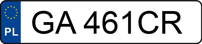 Numer rejestracyjny GA 461CR posiada SKODA Fabia III 1.0 MR`15 E6 Ambition - GA461CR