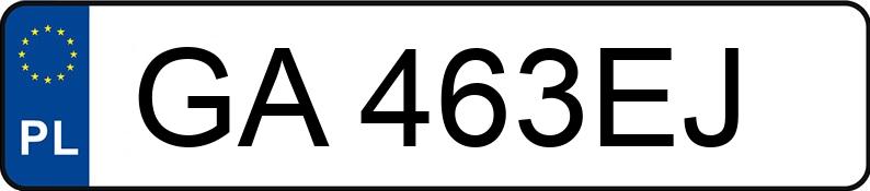 Numer rejestracyjny GA 463EJ posiada MAZDA 5 - GA463EJ