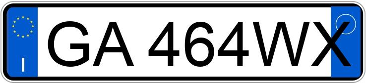 Numer rejestracyjny GA464WX posiada OPEL Corsa 6a serie