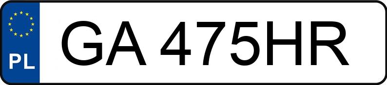 Die Registrierungsnummer GA 475HR hat BMW 730D XDRIVE - GA475HR