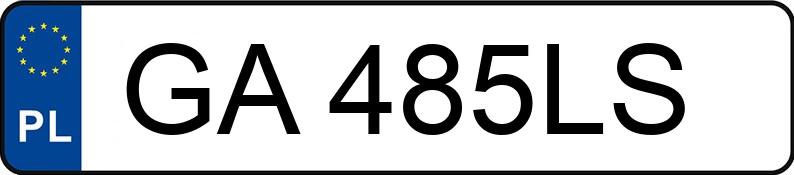 Numer rejestracyjny GA 485LS posiada FORD FOCUS - GA485LS