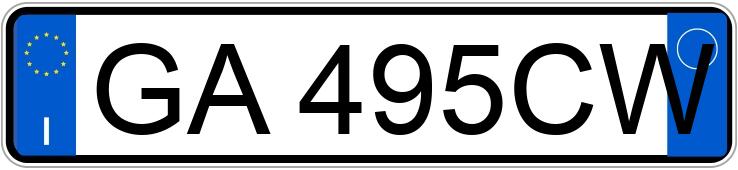 Numer rejestracyjny GA495CW posiada AUDI Q2