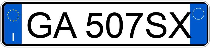 Numer rejestracyjny GA507SX posiada PEUGEOT 208 2a serie