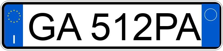 Numer rejestracyjny GA512PA posiada LAND ROVER RR Evoque 2a serie