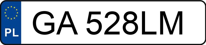 Numer rejestracyjny GA 528LM posiada SKODA SUPERB - GA528LM Numer rejestracyjny GA 528LM posiada SKODA SUPERB - GA528LM