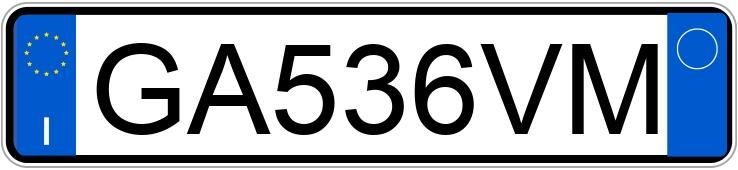 Numer rejestracyjny GA536VM posiada TESLA Model X