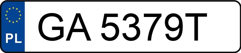 Numer rejestracyjny GA 5379T posiada SKODA OCTAVIA 1.9 TDI - GA5379T