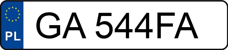 Numer rejestracyjny GA 544FA posiada TOYOTA AVENSIS - GA544FA Numer rejestracyjny GA 544FA posiada TOYOTA AVENSIS - GA544FA