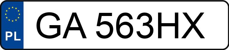 Numer rejestracyjny GA 563HX posiada FIAT BRAVO - GA563HX Numer rejestracyjny GA 563HX posiada FIAT BRAVO - GA563HX