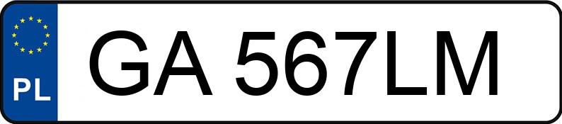 Numer rejestracyjny GA 567LM posiada SKODA OCTAVIA - GA567LM Numer rejestracyjny GA 567LM posiada SKODA OCTAVIA - GA567LM