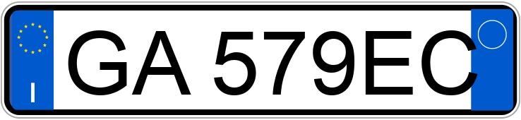 Numer rejestracyjny GA579EC posiada AUDI Q3 2a serie