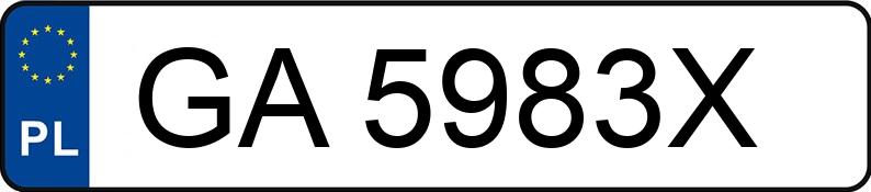Numer rejestracyjny GA 5983X posiada MAZDA 6 - 2.5 MR`15 E6 SkyPassion Aut. - GA5983X Numer rejestracyjny GA 5983X posiada MAZDA 6 - 2.5 MR`15 E6 SkyPassion Aut. - GA5983X