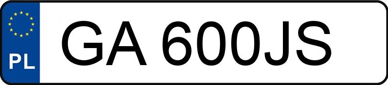 Numer rejestracyjny GA 600JS posiada OPEL Astra V 1.0 MR`16 E6 - GA600JS